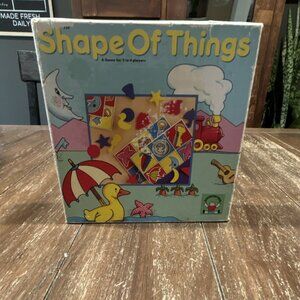 1990 Discovery Toys Shape Of Things Children's Matching Game Foam Shapes Ages 3+